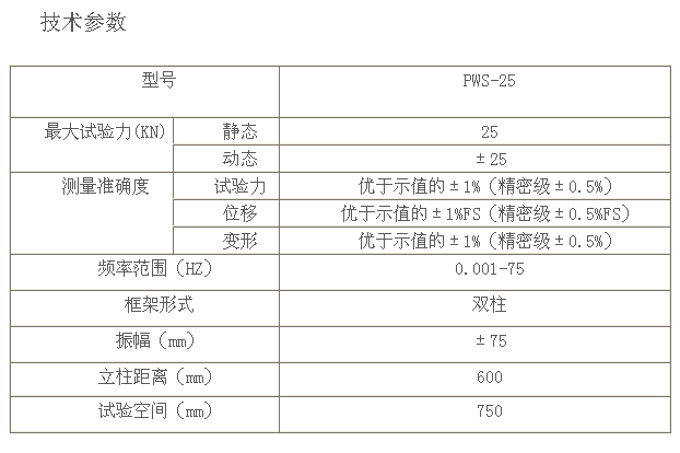 PWS-25電液伺服動(dòng)靜萬能試驗(yàn)機(jī)